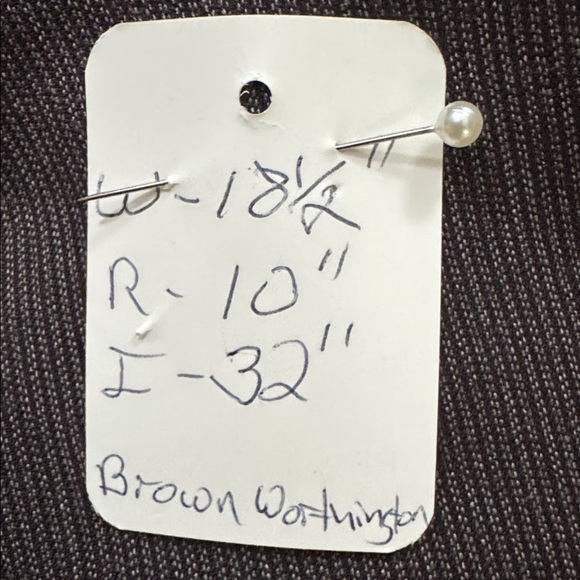 Worthington Brown Curvy Fit Trousers Size 12 Career Pants - Picture 8 of 8